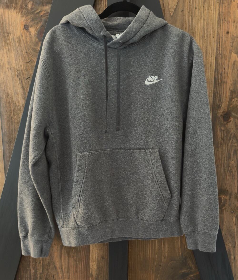 Men's Nike Gym Athletic Embroidered Club Hoodie Hooded Sweatshirt Size M